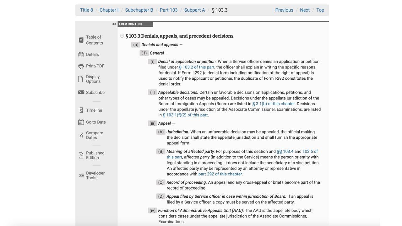 Code of Federal Regulation -2