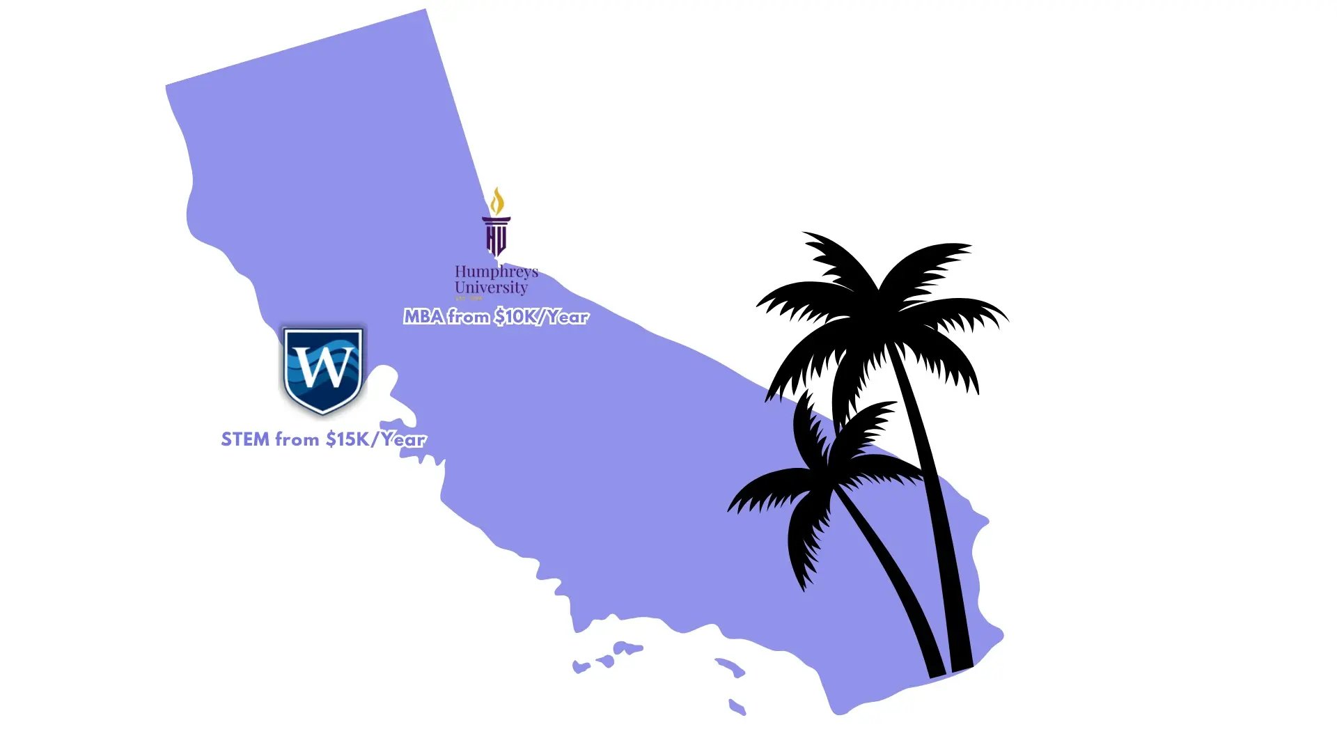 California University Map - New