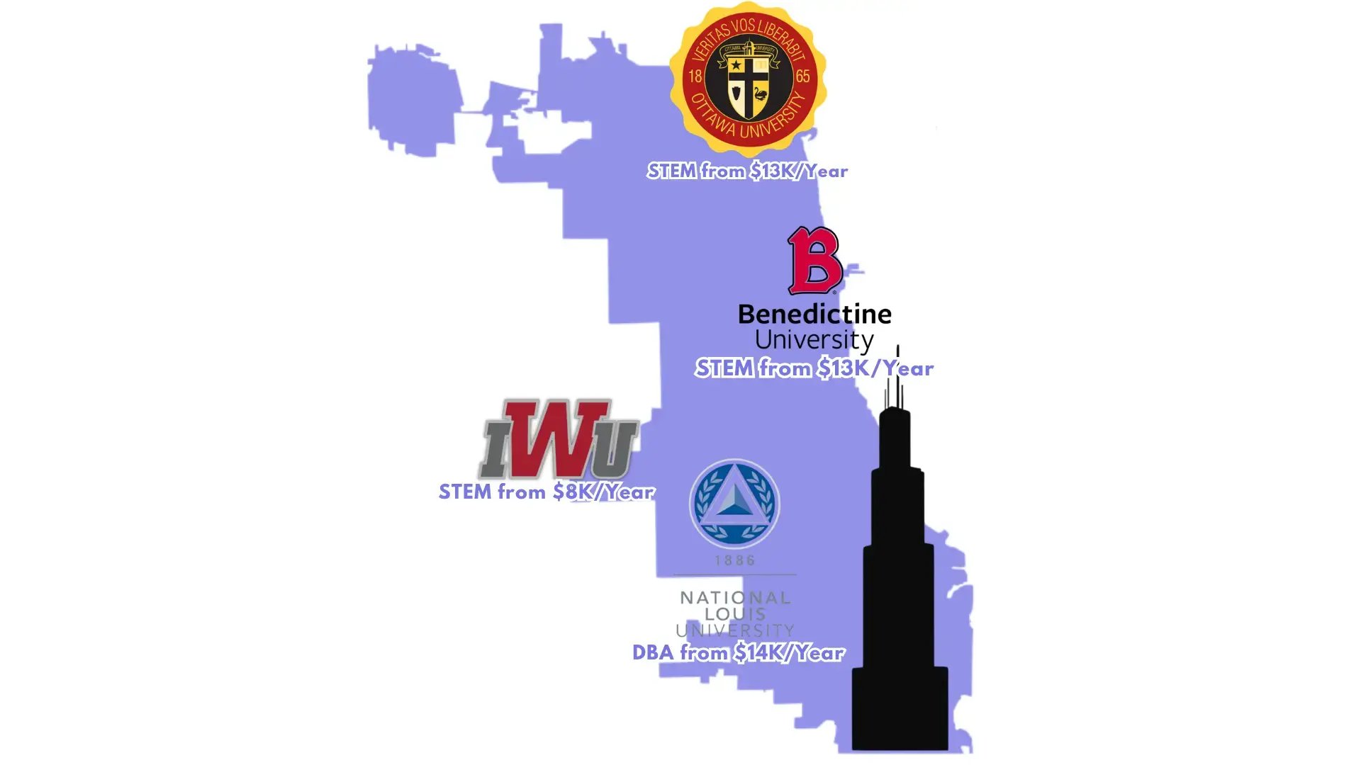 Chicago Universities Map