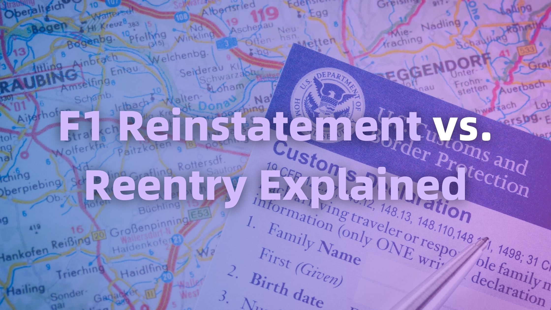F1 Reinstatement vs. Reentry Explained